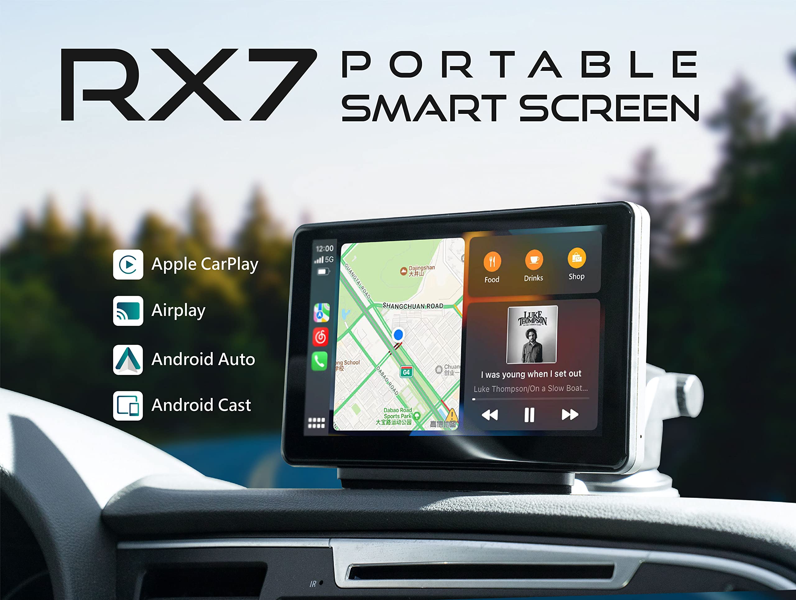 Amazon.co.jp: Coral Vision RX7 ポータブル CarPlay スマート