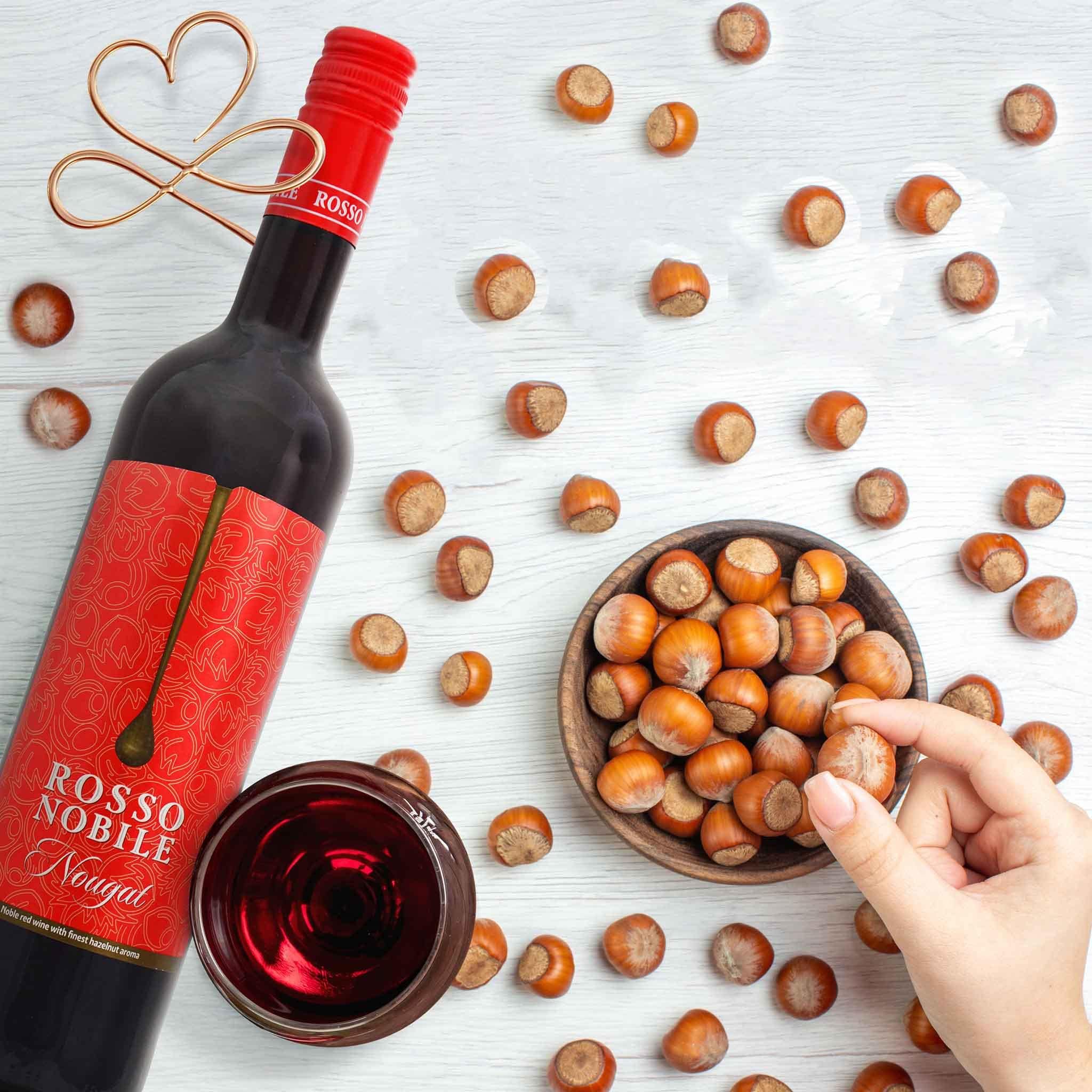 Rosso Nobile Nougat - Edler Rotwein mit feinen Nougataromen (6 x 0,75L)