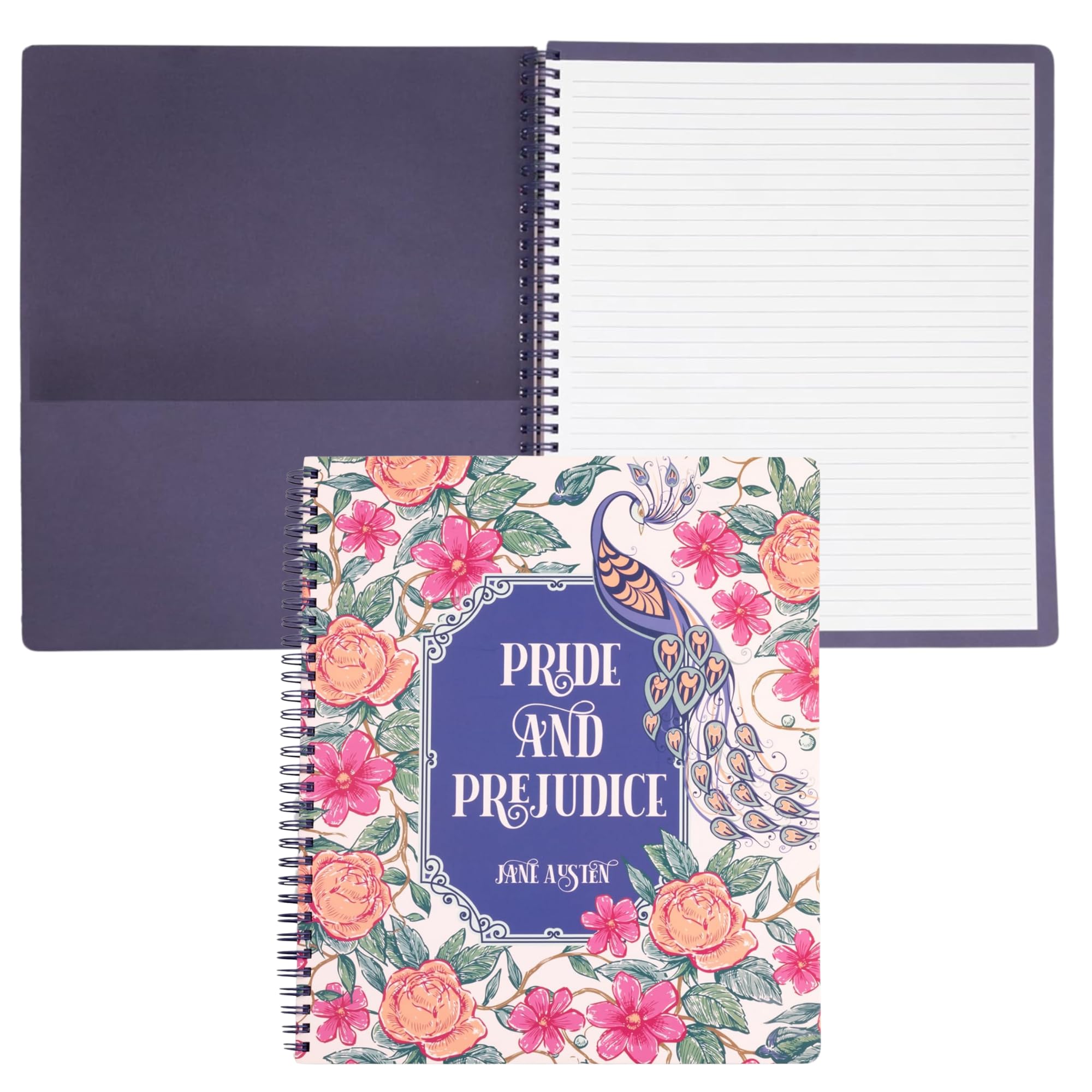 Carnet à spirales Pride and Prejudice avec couverture rigide premium - 8