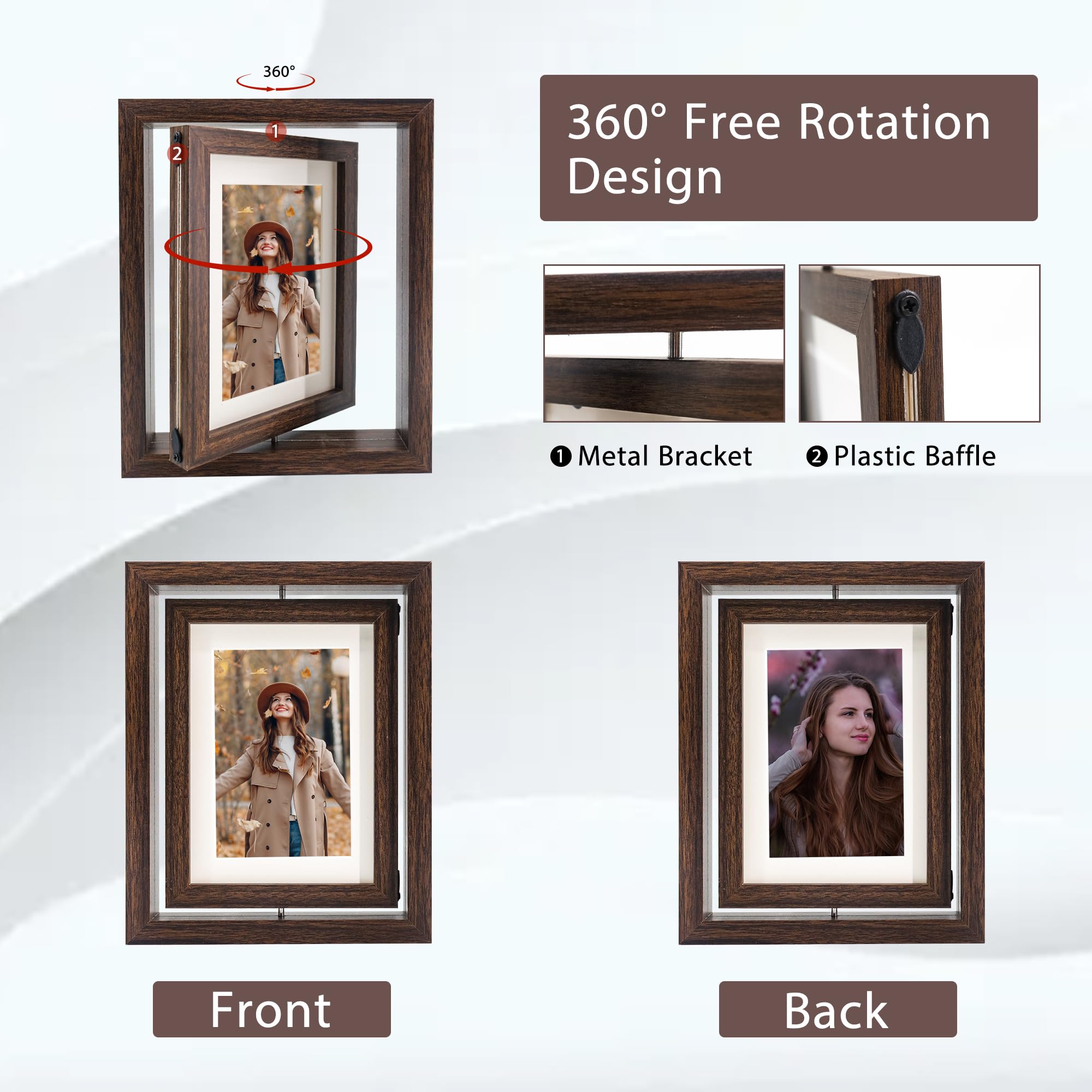 Rotating Floating Frame Snapklik.com : FramePro 2 Pack 5x7 Rotating Floating Picture Frames Or ...