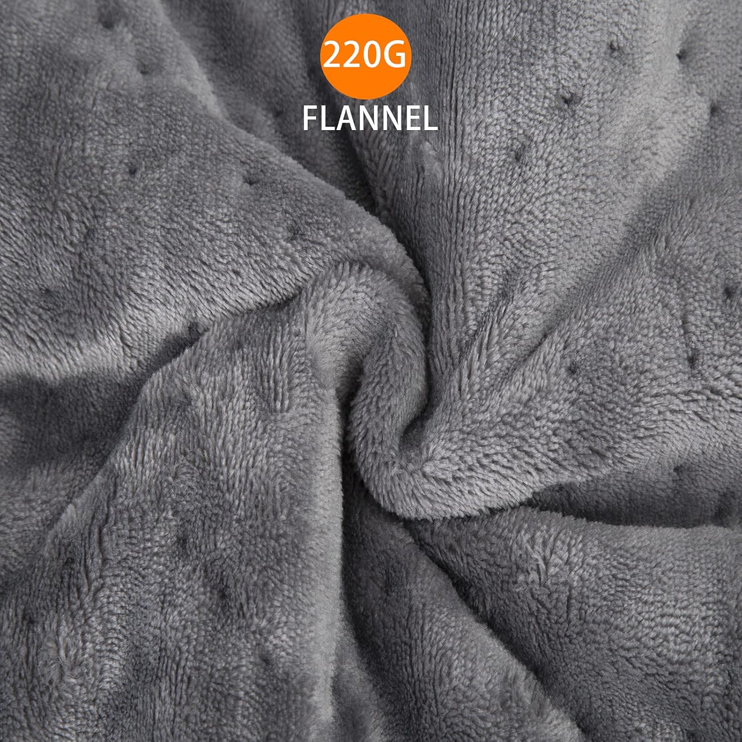 Lifetivity Machine Washable Car Heated Blanket 12 Volt Electric Travel Blanket Flannel Heating Throw for Car with Controller 3 Heating Level 40x55” Gray : Automotive