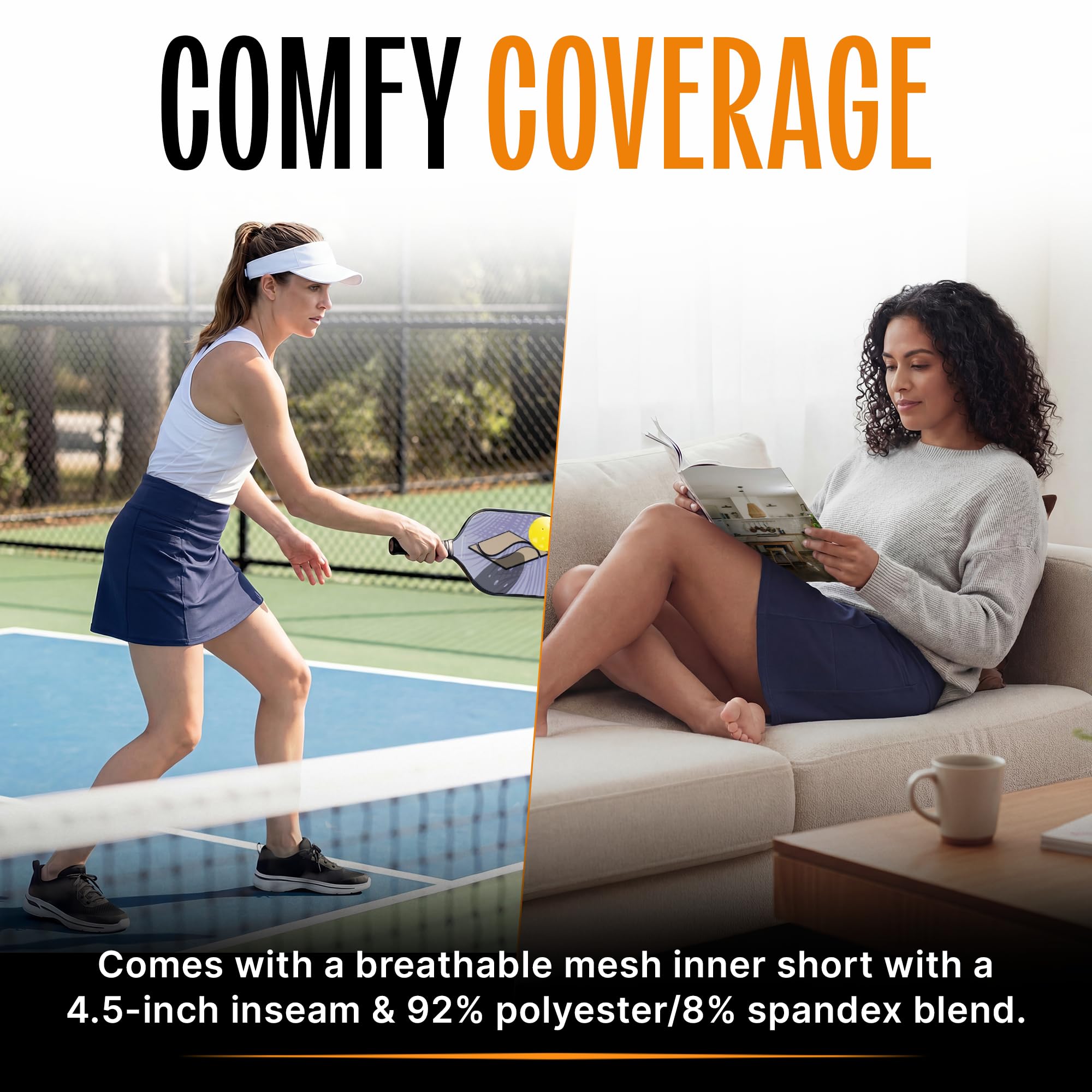 Skechers Spódnica Kobiety Go Walk High Waisted Pickleball Skort