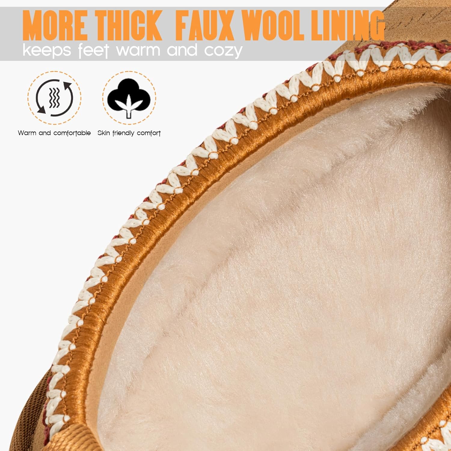 FITORY Women's Suede Slipper | Flat Short Mini Boots with Fur Fleece | Winter Casual Comfort Shoes - Image 4