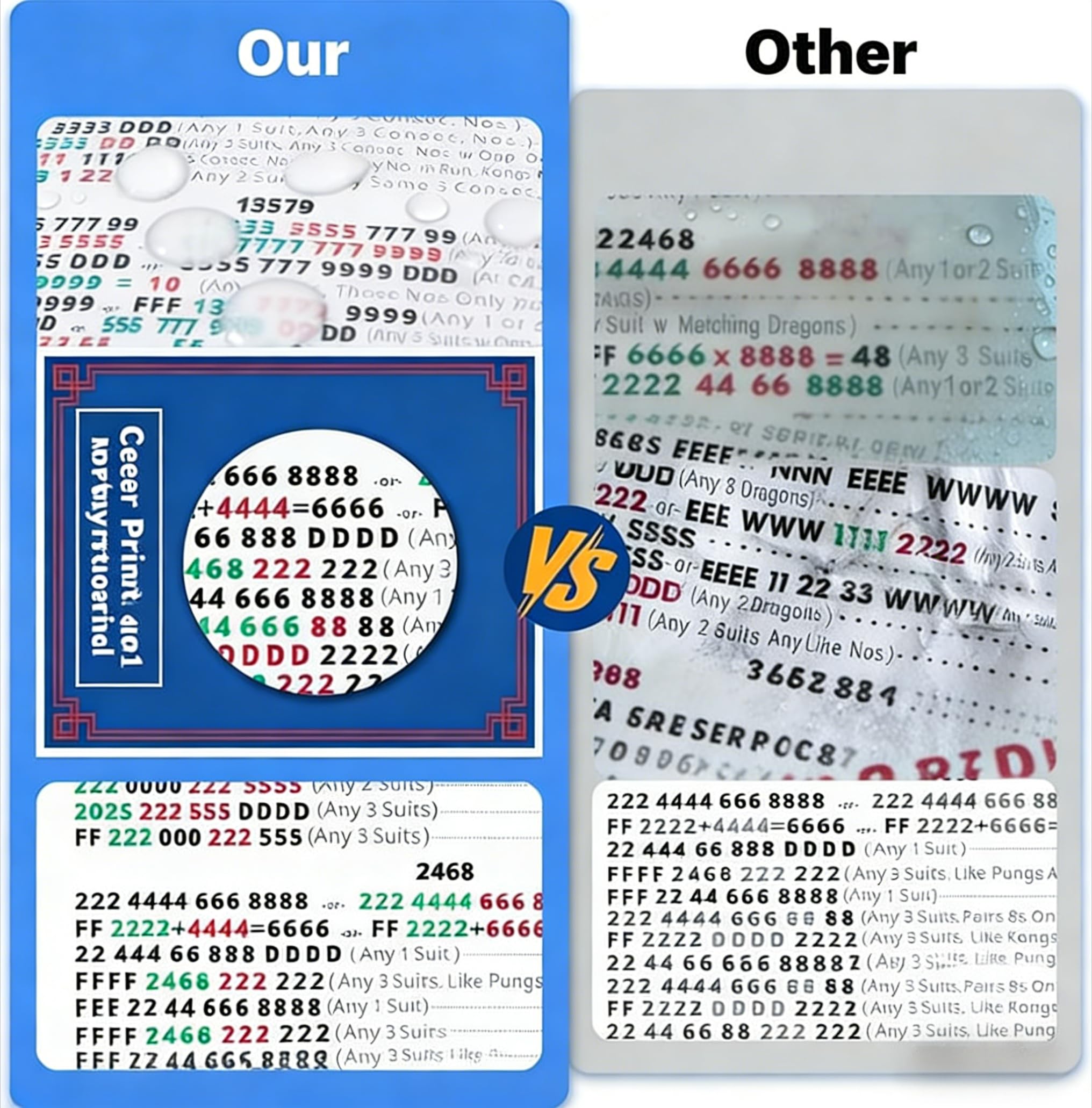 Mahjong Card 2026 Official Revision – 4pcs Large Print American Mahjong Cards 2026, Easy to Read Rule Card Set, Best Mahjong Retirement Gift for Women — view 4