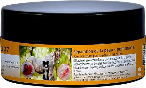 Peticare Pommade plaies chez Cheval, Chien, Chat - Baume de 