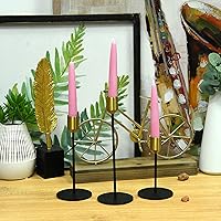 Vista 4 de Zest Candle Velas cónicas de 12 piezas, 6 pulgadas, color rosa, 12 unidades (paquete de 1)