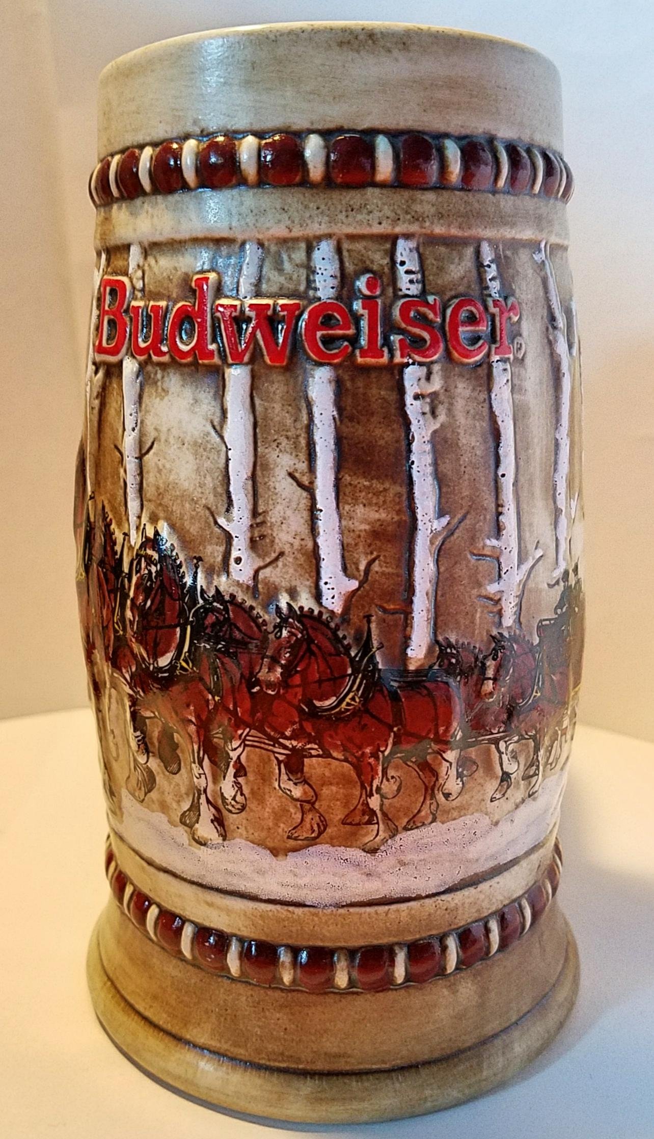 Budweiser Holiday Steins Collectible Holiday Stein Series (Year 1981