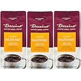 Teeccino Hazelnut Chicory Coffee Alternative - 11 Ounce - Ground Herbal Coffee That’s Prebiotic, Caffeine Free & Acid Free, Medium Roast, (Pack of 3)