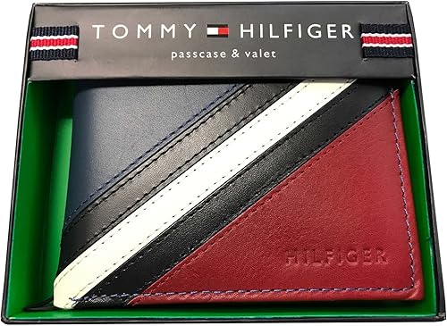 Miniatura 2 de Tommy Hilfiger Pasaporte y Valet Billetera color rojoazul marinoblanco