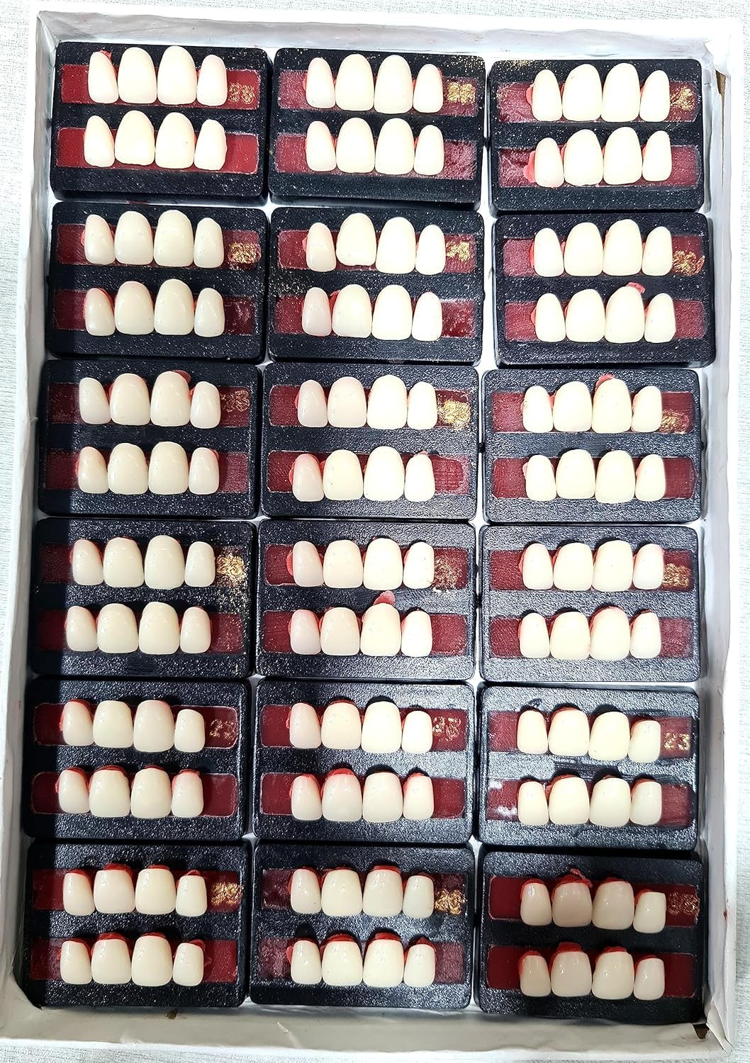 Dental Leo Dent Acrylic Teeth Kit Sets Shade Of Teeth Upper 6-23-picture-24