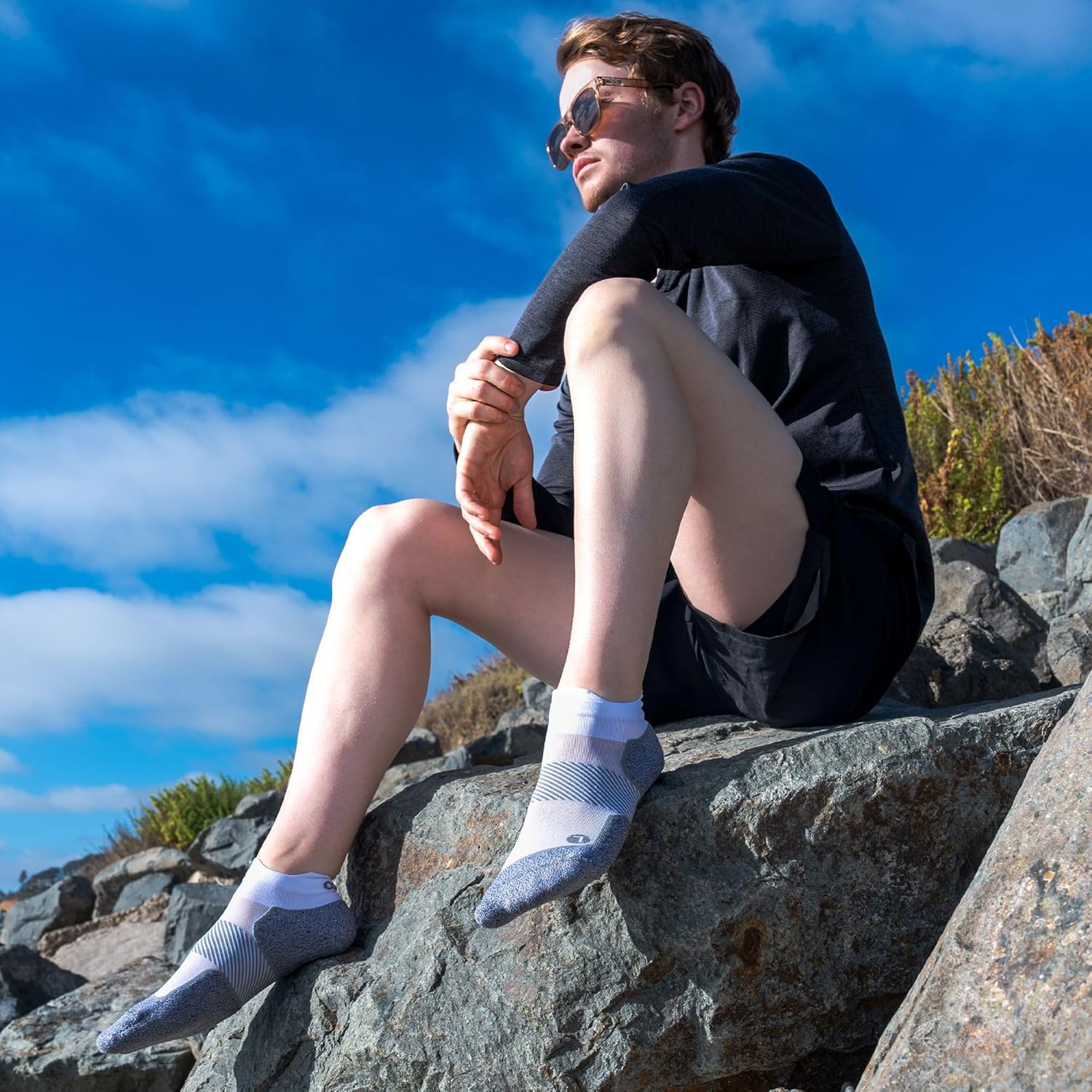 OS1st AC4 Active Comfort No-Show Socks | Blister Protection, double-tab and reinforced seamless toe - Image 3