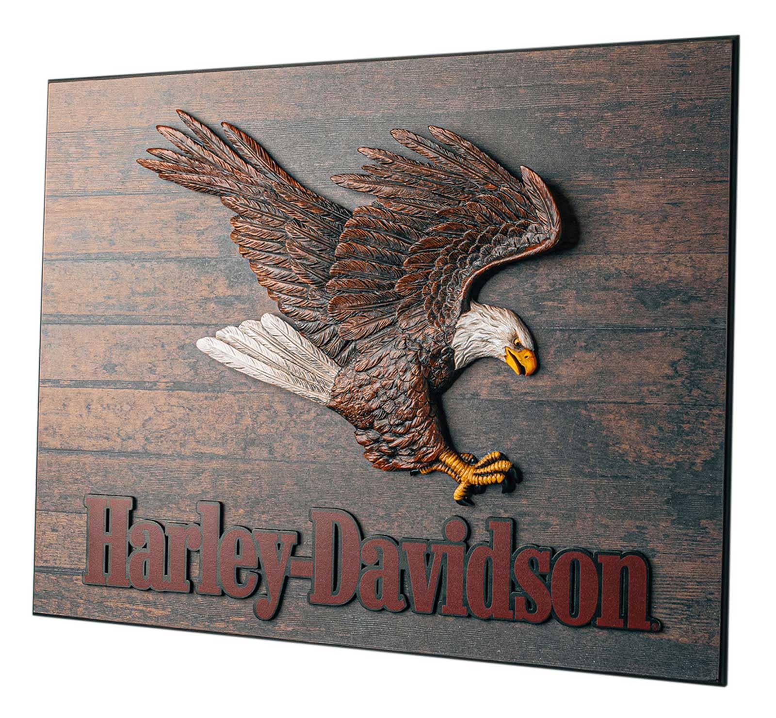 HARLEY−DAVIDSON イーグル壁掛け Amazon.com: Harley-Davidson Hand Painted Resin Swooping Eagle