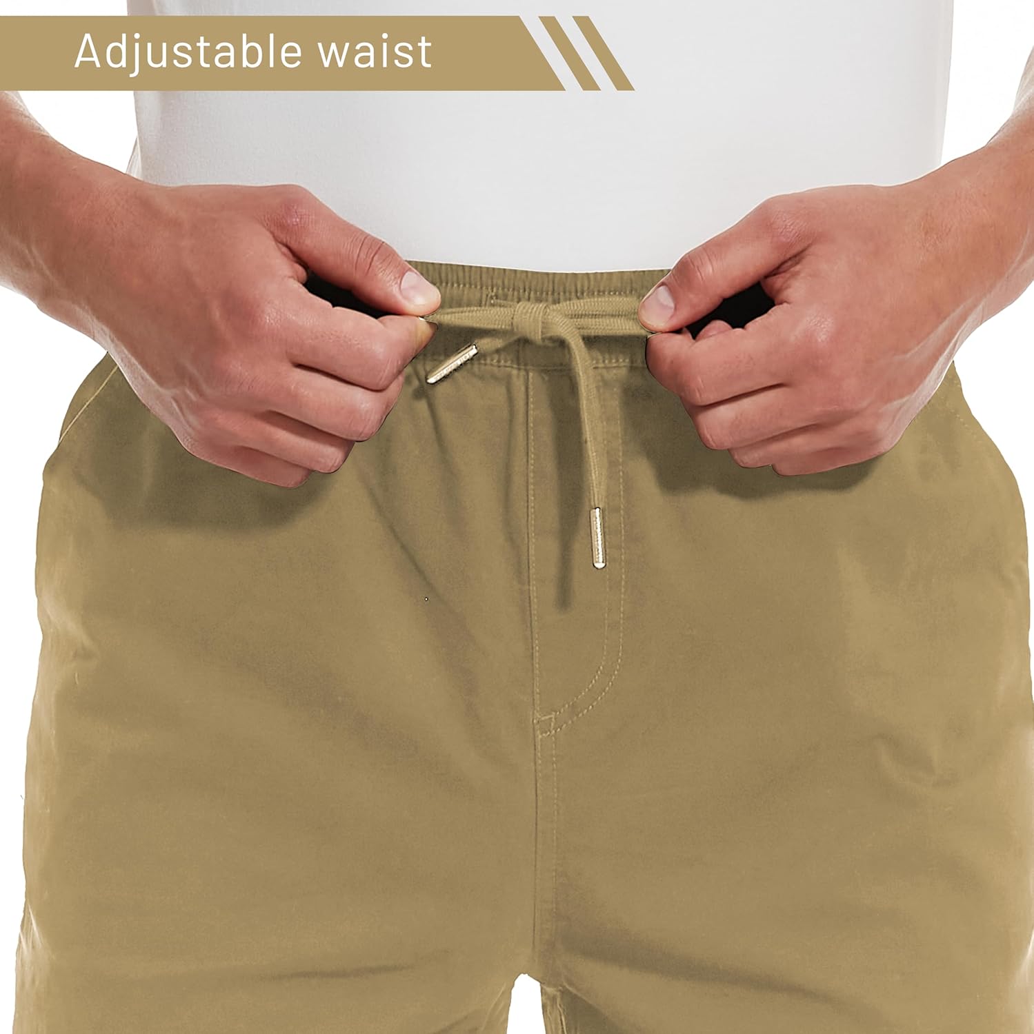 Men's 34"/36" Inseam Cotton Casual Jogger Pants - Image 4