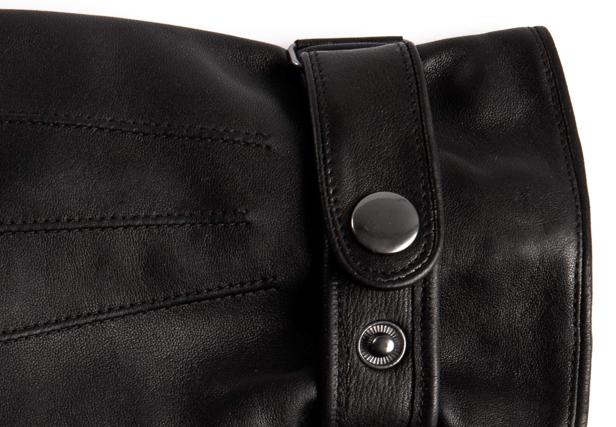 EEM gants de sécurité homme, cuir italien, doublure Kevlar anti-coupure, fonction tactile