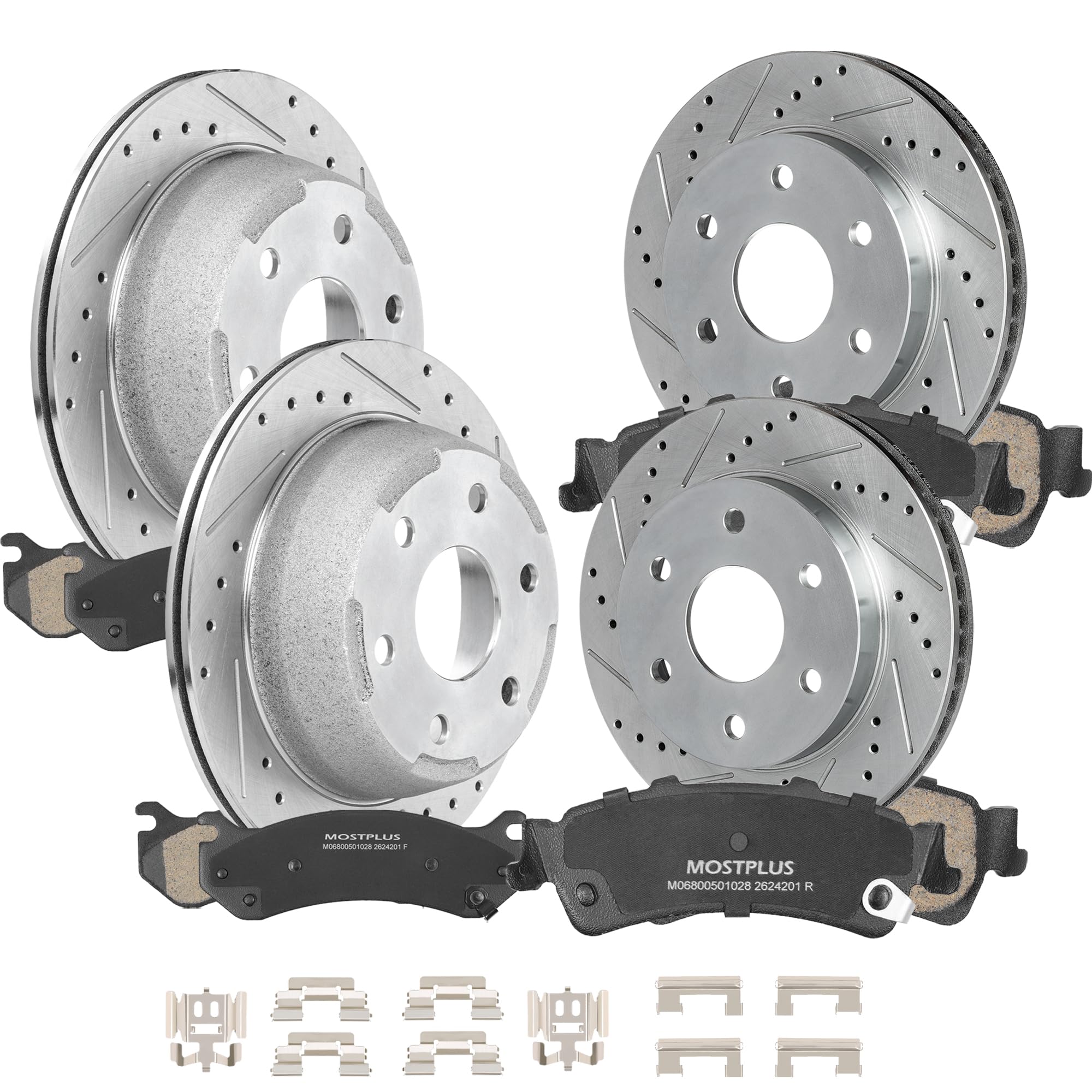 Photo 1 of MOSTPLUS Front & Rear Brake Kit for Chevy/GMC Silverado Sierra 1500