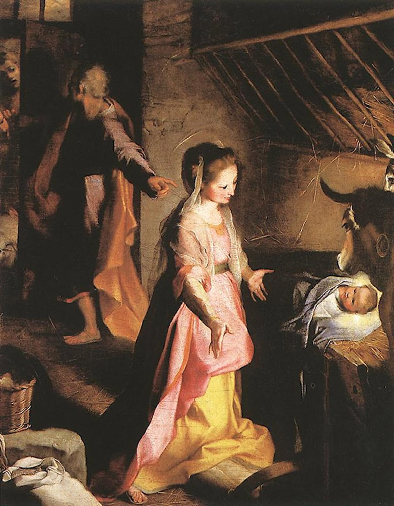 SERENDIPITP Vintage Picture Print on Canvas Wall Art Poster The Nativity Federico Fiori Barocci Artwork Print Poster for Wall Decor 60x90cm