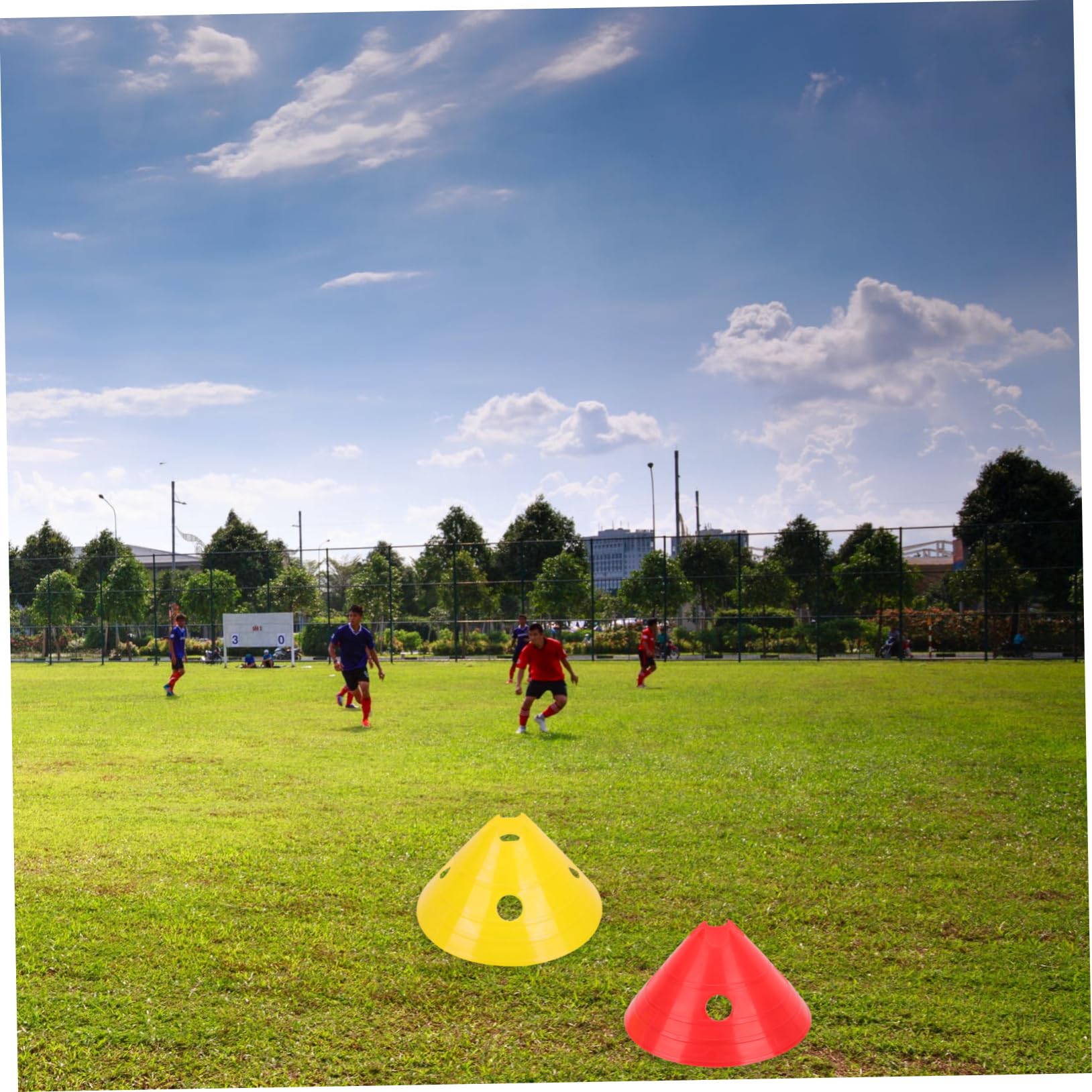 BESPORTBLE 6piezas Discos De Entrenamiento De Fútbol Vallas para Entrenamiento Herramientas De Agilidad Ligera