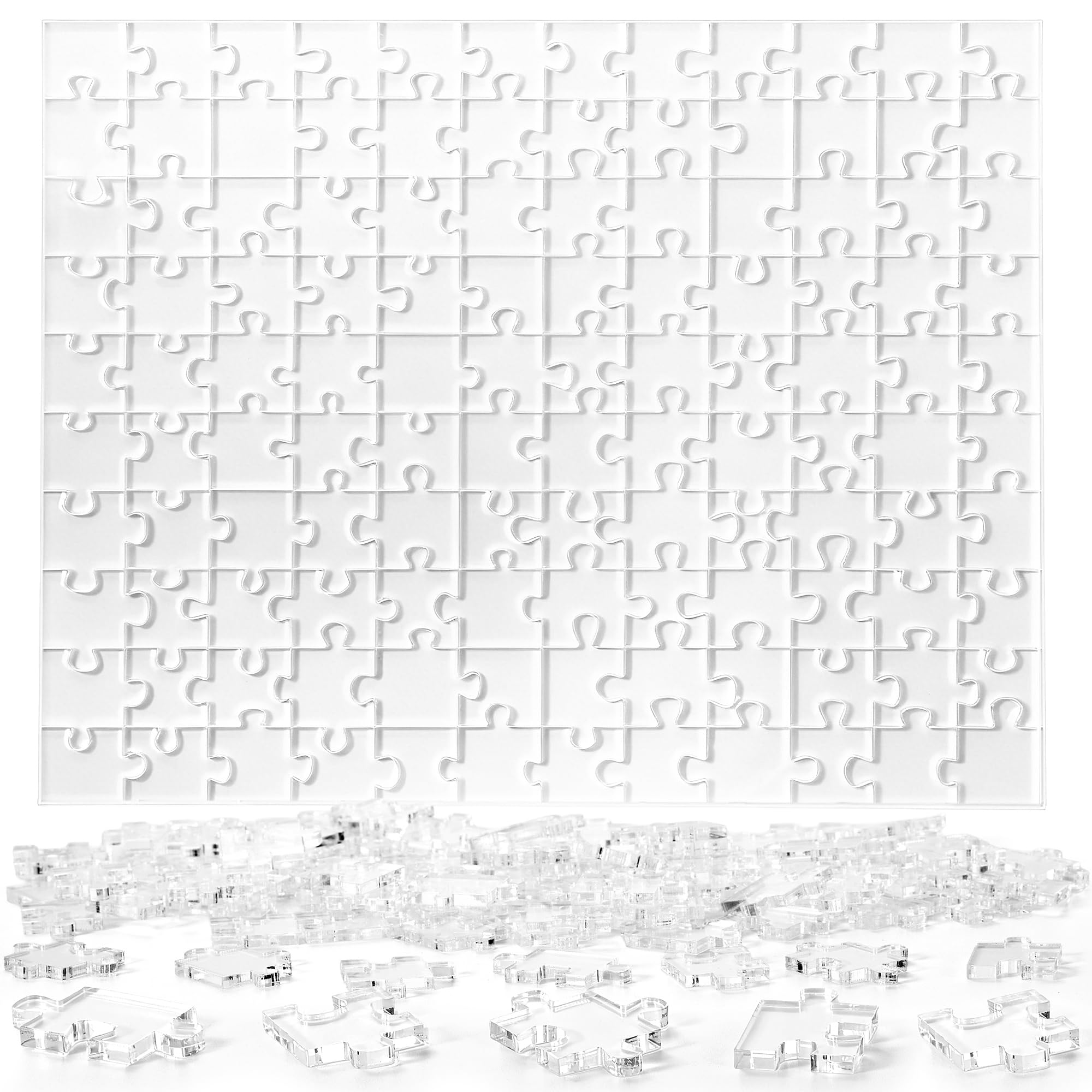 ZZYFGH Clear Hard Puzzle Jigsaw, Impossible Challenge 120 Piece Difficult Jigsaw Puzzle Game for Adults
