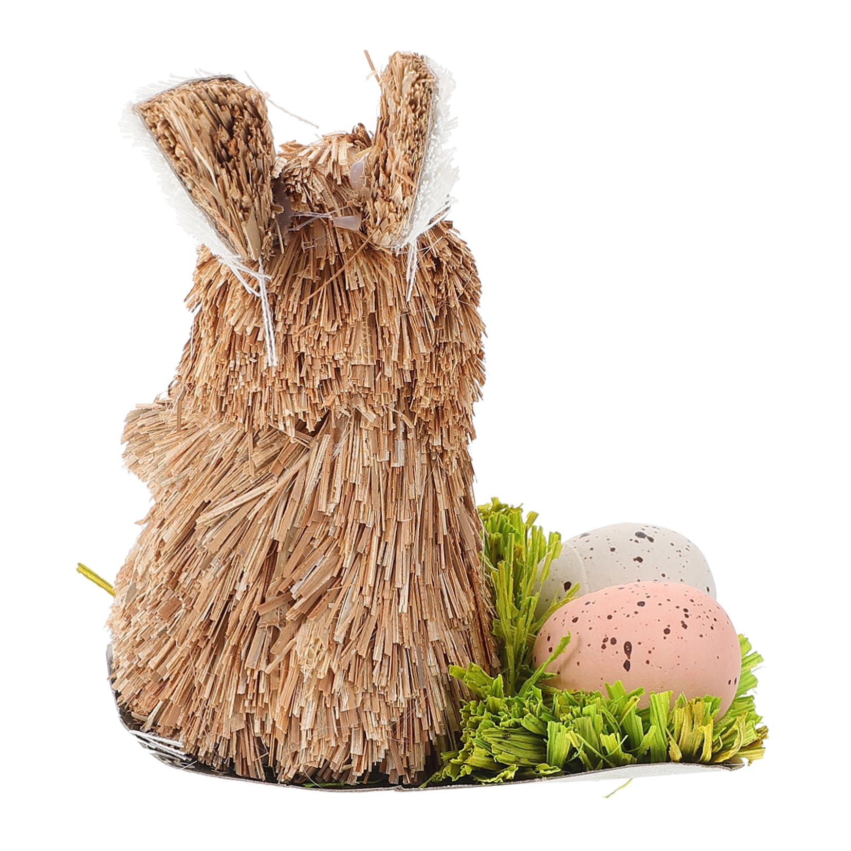 ABOOFAN 5 Pz coniglietto di paglia decorazioni casa easter bunny statuina di coniglio in paglia intrecciata arredamento da tavolo coniglietto adornare arredamento casa bomboniera di Pasqua