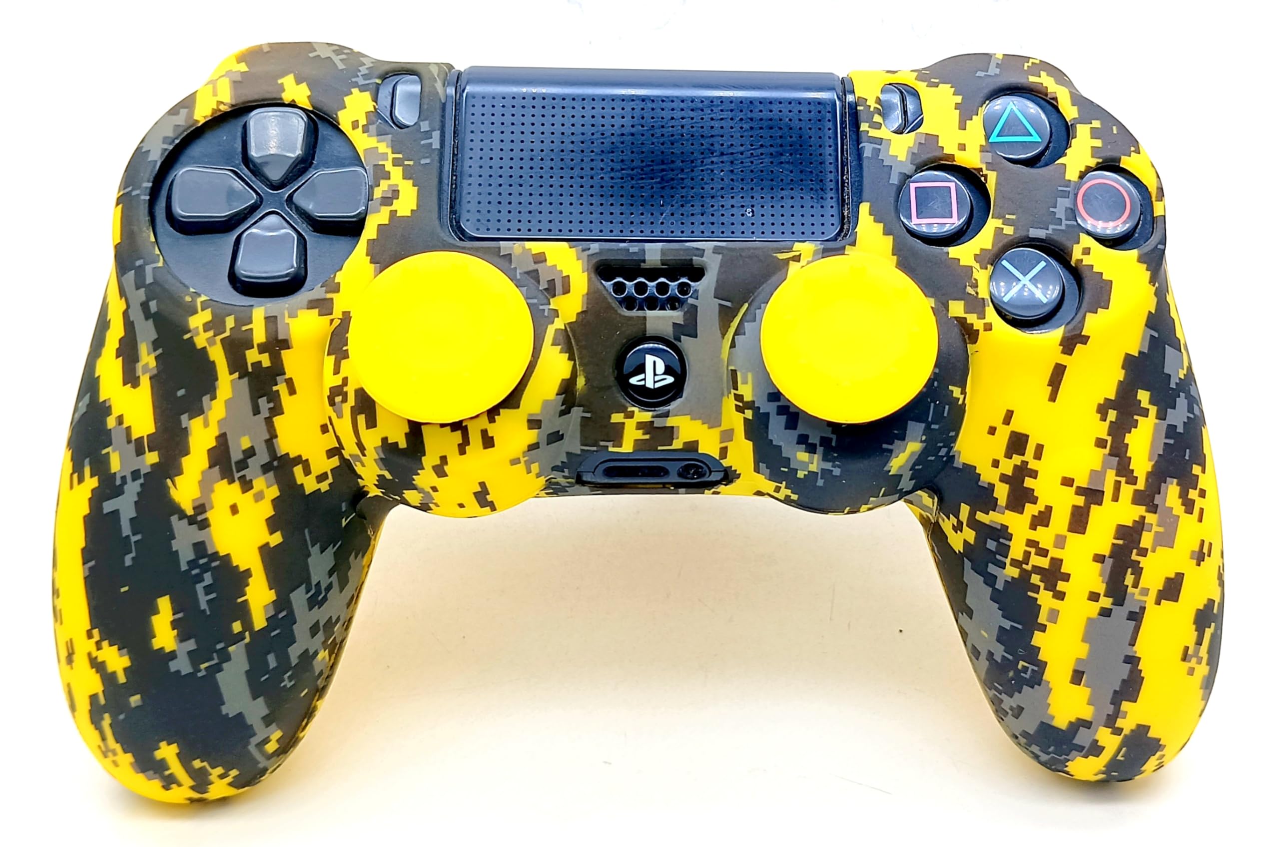 TMG Ps4 Controller Silicone Protective Skin Case Cover Anti-Slip Protector Case for PS4 Controlle with Matching Thumb Grips Theme- Yellow Camouflage (B0CPF891D8) Amazon Price History, Amazon Price Tracker