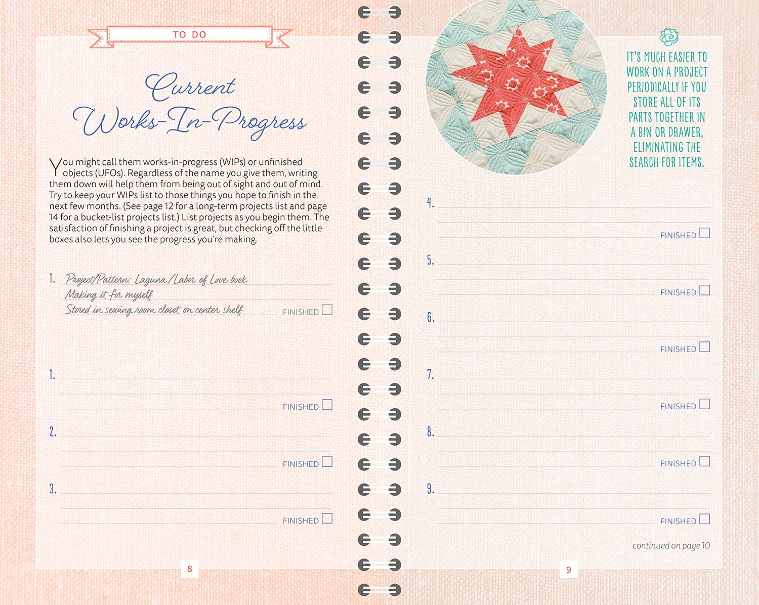 A Quilting Life Monthly Planner: A Portable Guide to Getting (and Staying) Organized