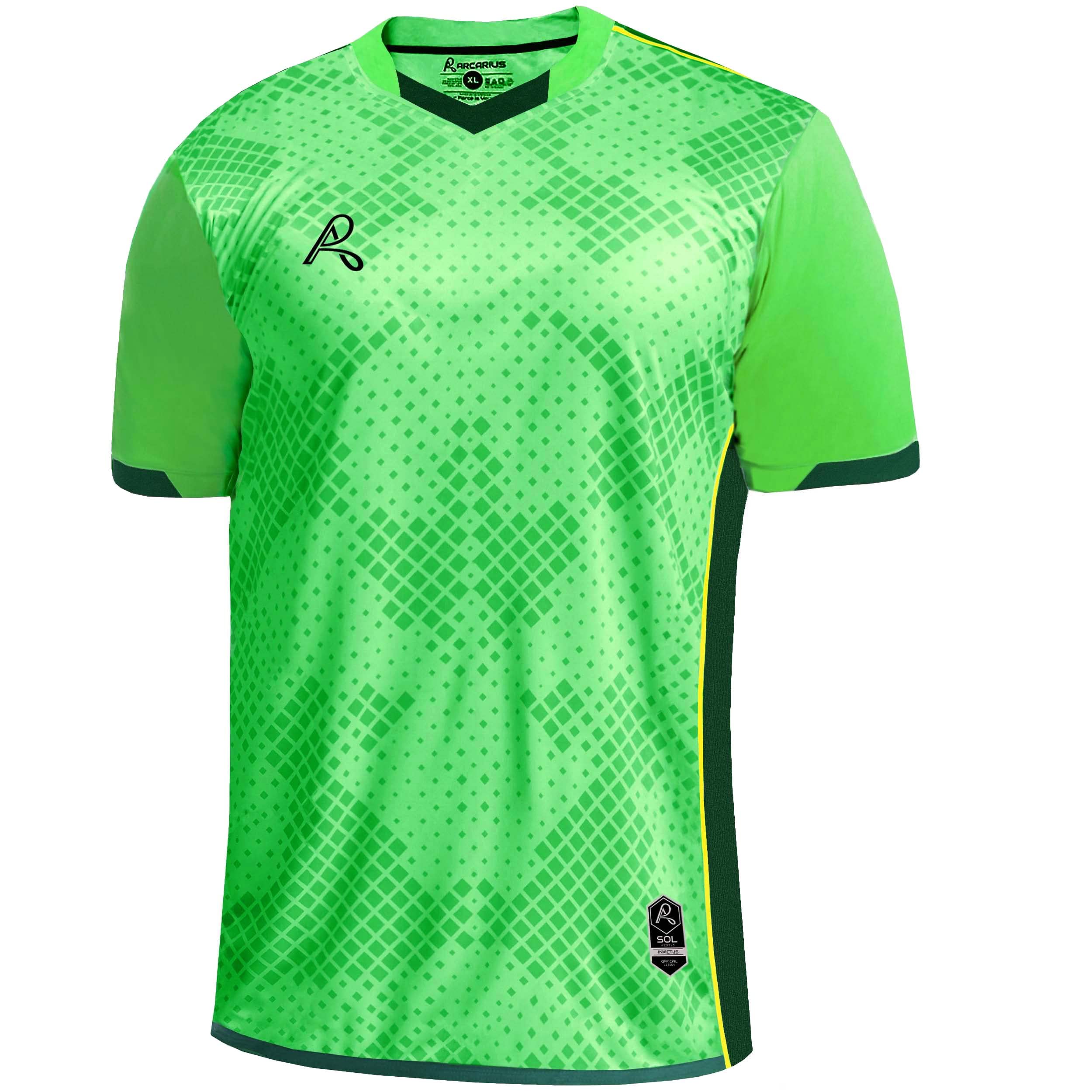 Arcarius Men's Pro Soccer Jersey – Moisture Wicking Match or Goalie Uniform