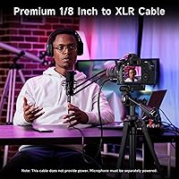 Vista 3 de CABLE MATTERS (18 pulgadas) Cable desequilibrado de 3.5 mm a XLR (cable XLR a 3.5 mm) macho a hembra