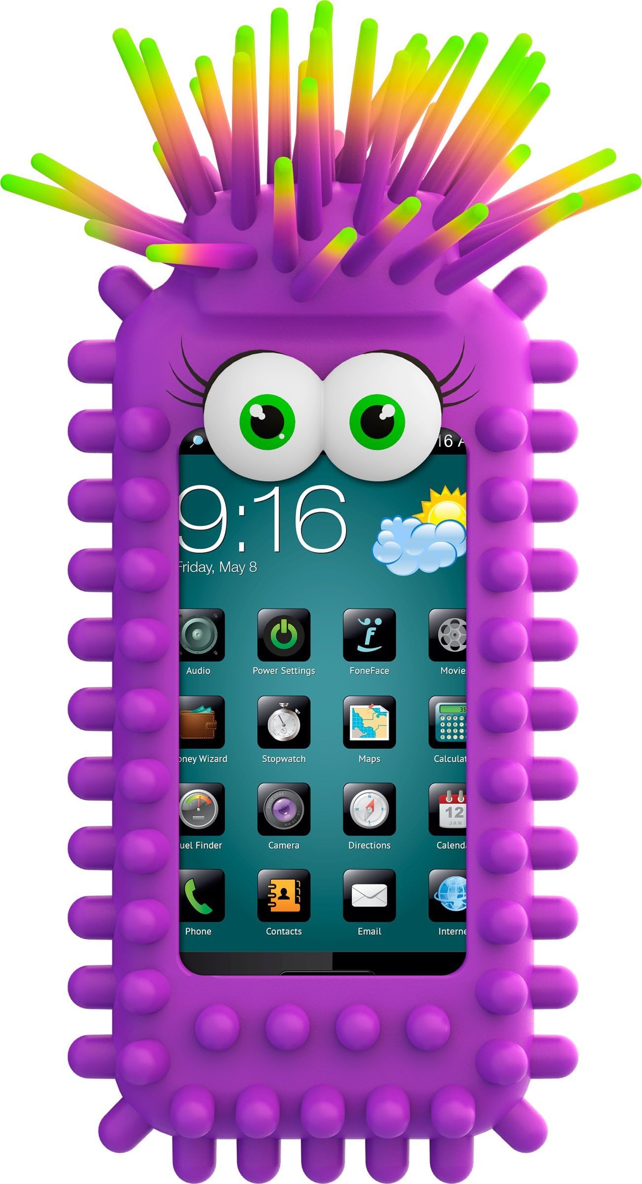 FoneFace CEEJER Universal Cover Case for Smartphones - Retail Packaging - Purple