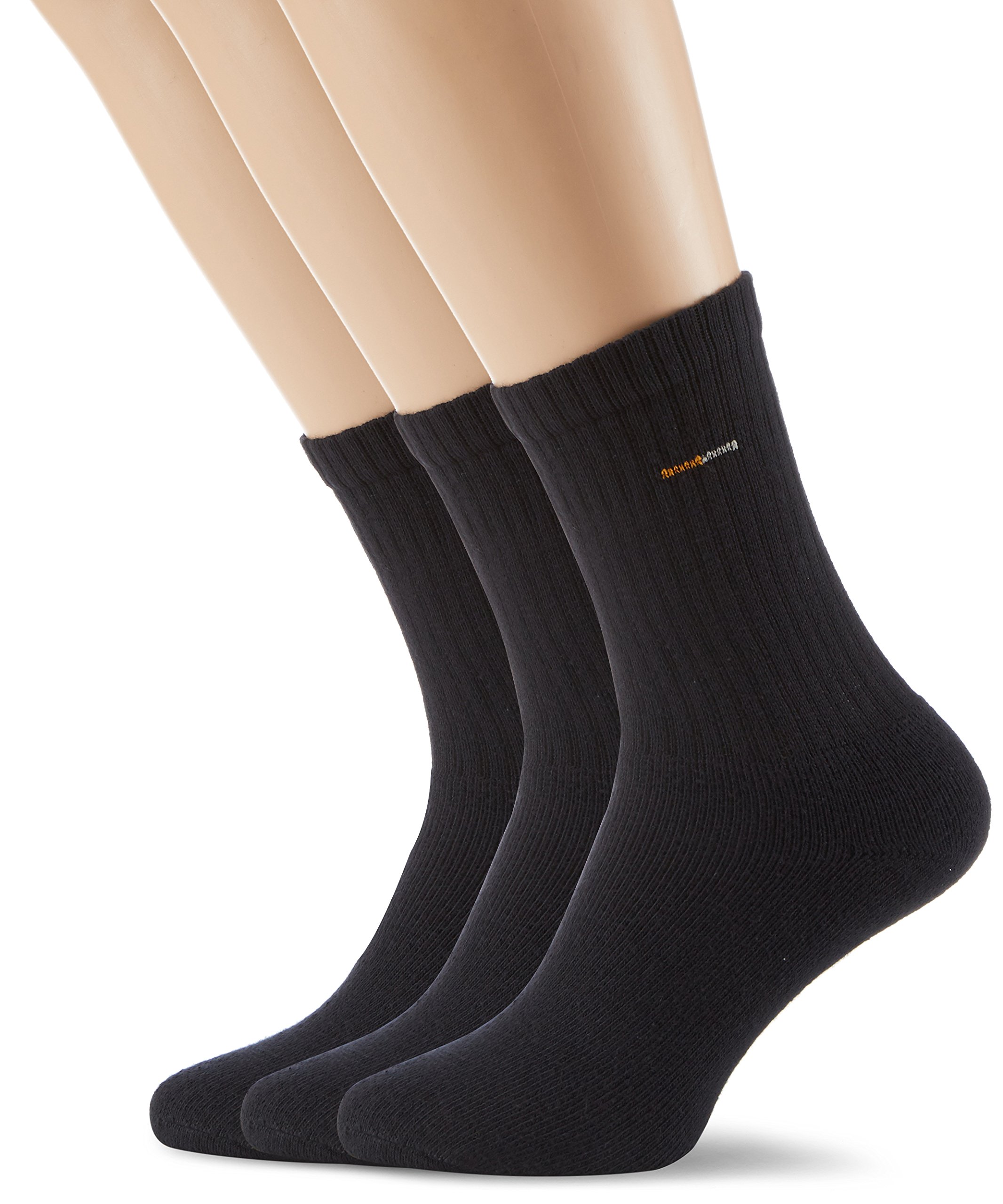 Camano Men's 5943 Socks (Pack of 6), Black (Black 5), 12/15 UK