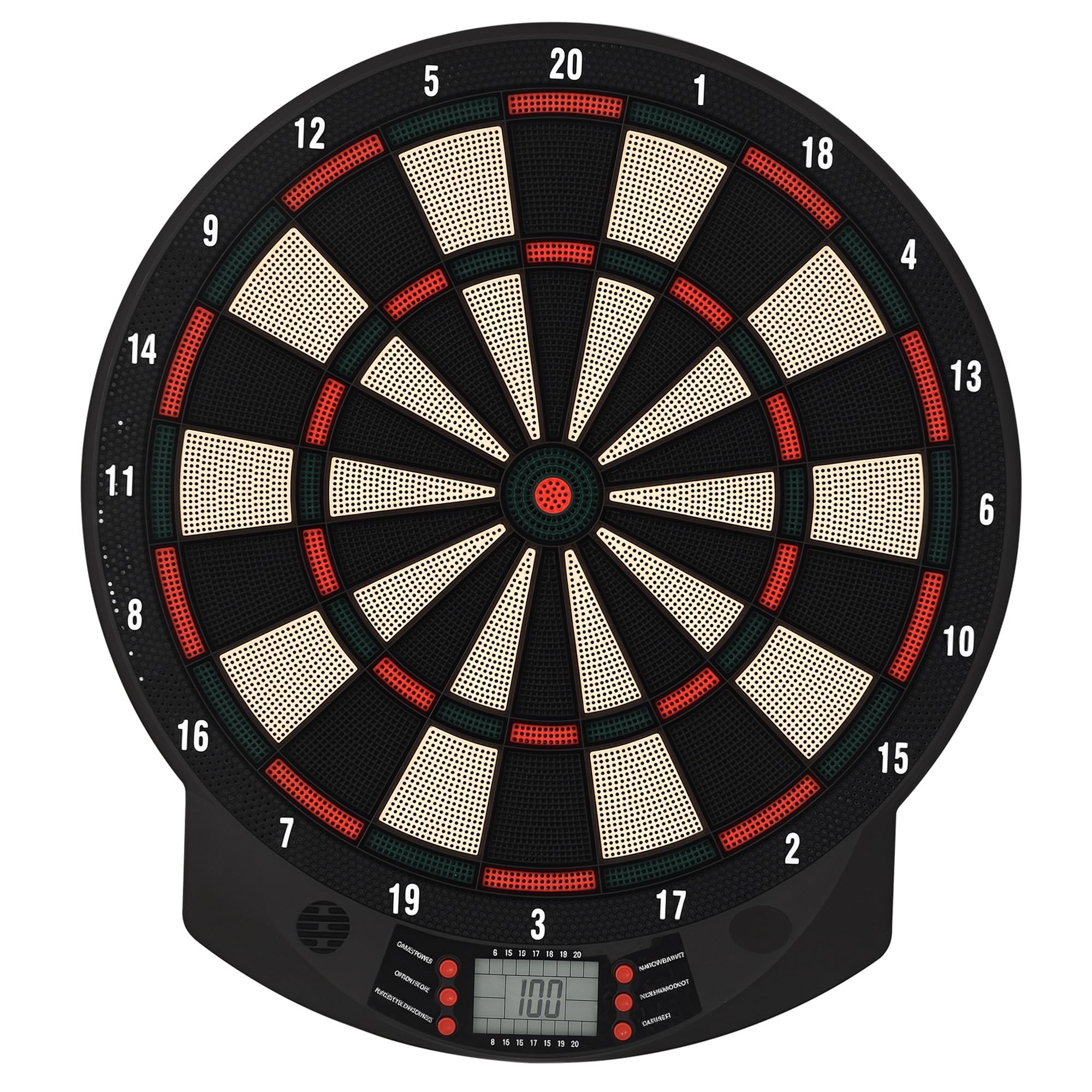 Homcom Unisex Black Electronic Dartboard 26 Games, 185 Variations Option With 6 Darts Ready-To-Play In