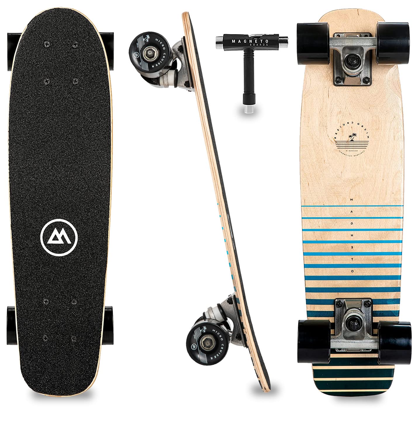 Amazon | Magneto 子供用スケートボード 長さ22インチ x 幅6インチ