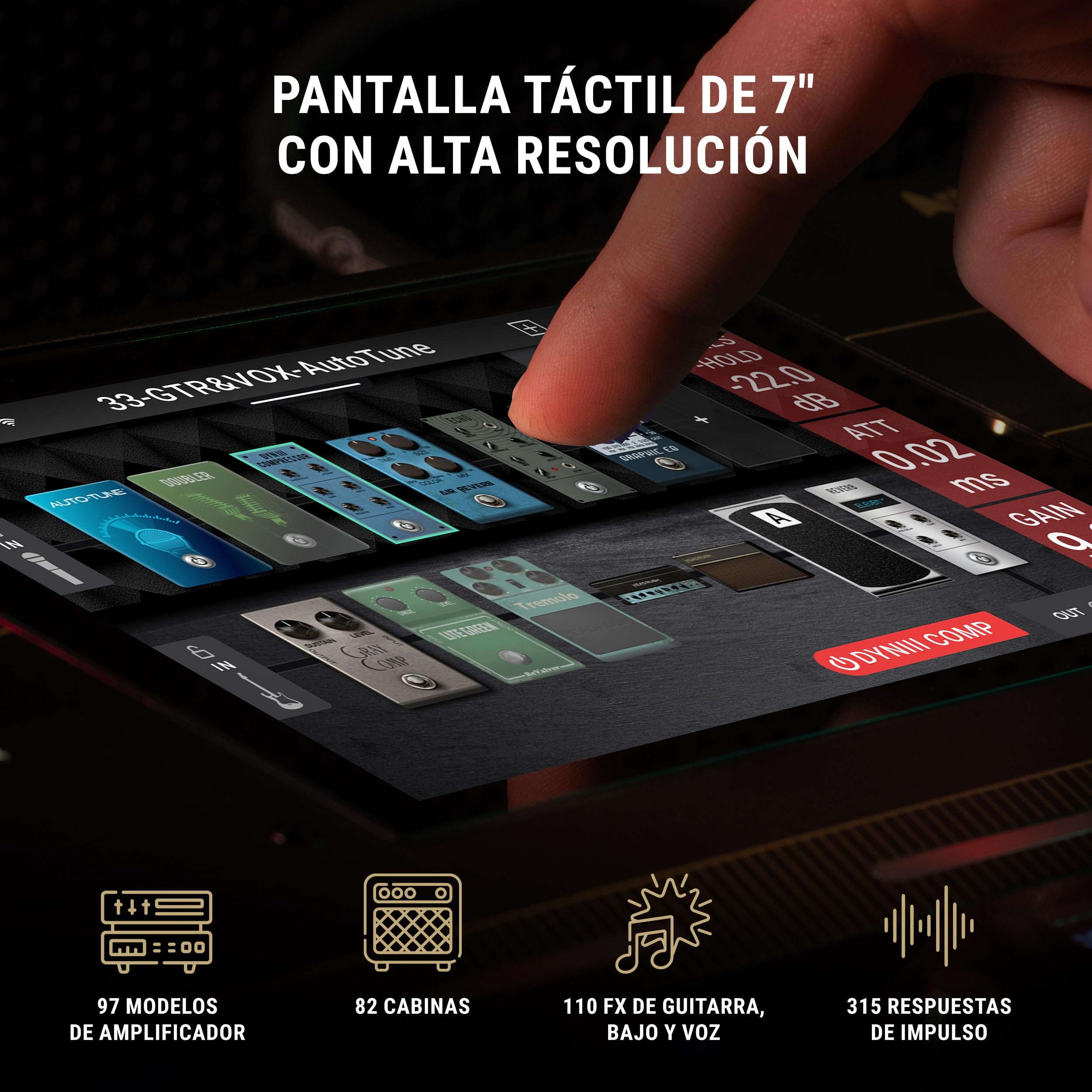 HeadRush Prime y FRFR108 MK2 - Pedal Multiefectos Guitarra y Voz, Procesador de Modelado, y 8-inch Ampli para Guitarra/Bajo 2000W, con Bluetooth