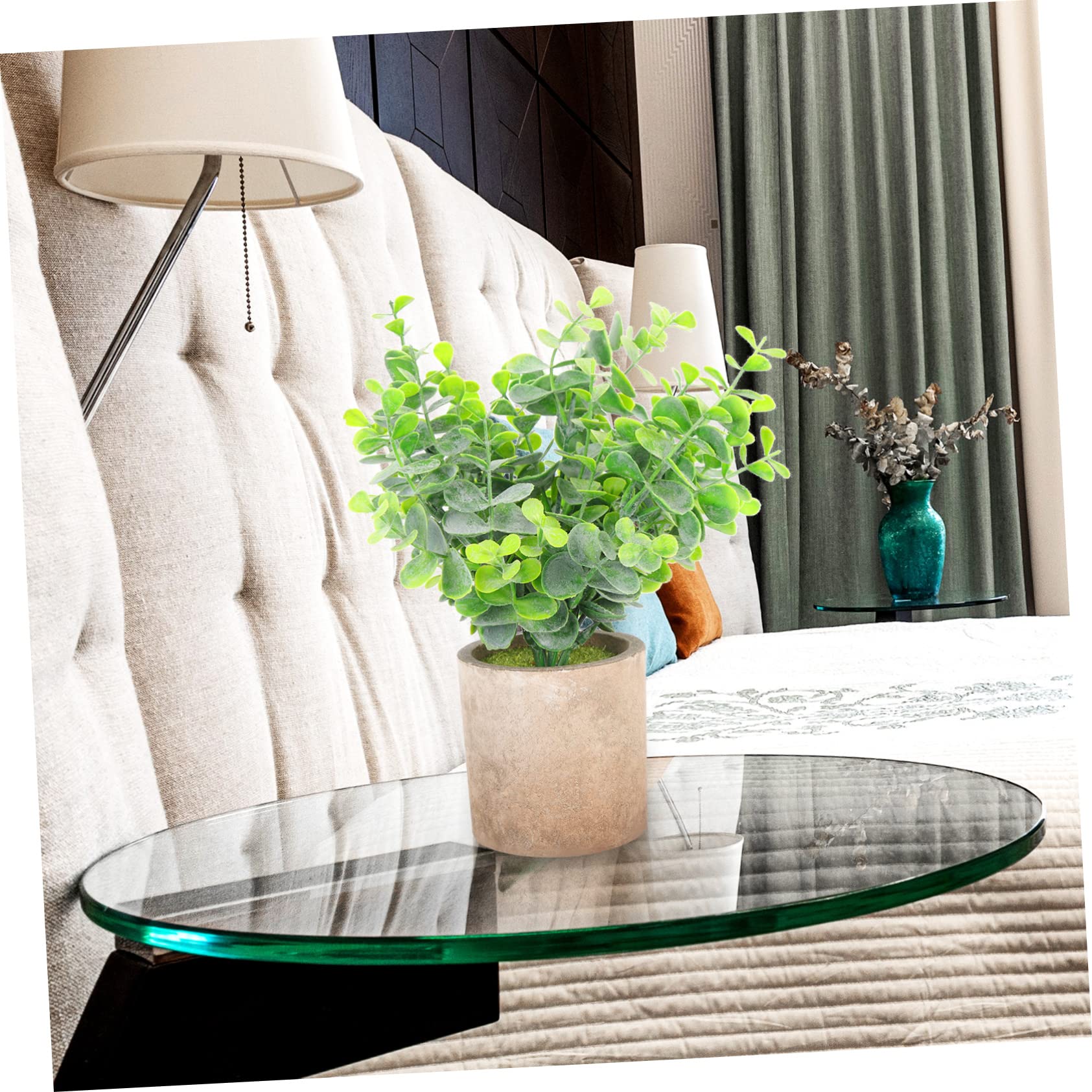 VALICLUD 3 Piezas Plantas Artificiales De Eucalipto Maceta De Imitación Decoración Plantas Maceta Hogar Delicadas para Mesa De Escritorio De Bonsái Simulado