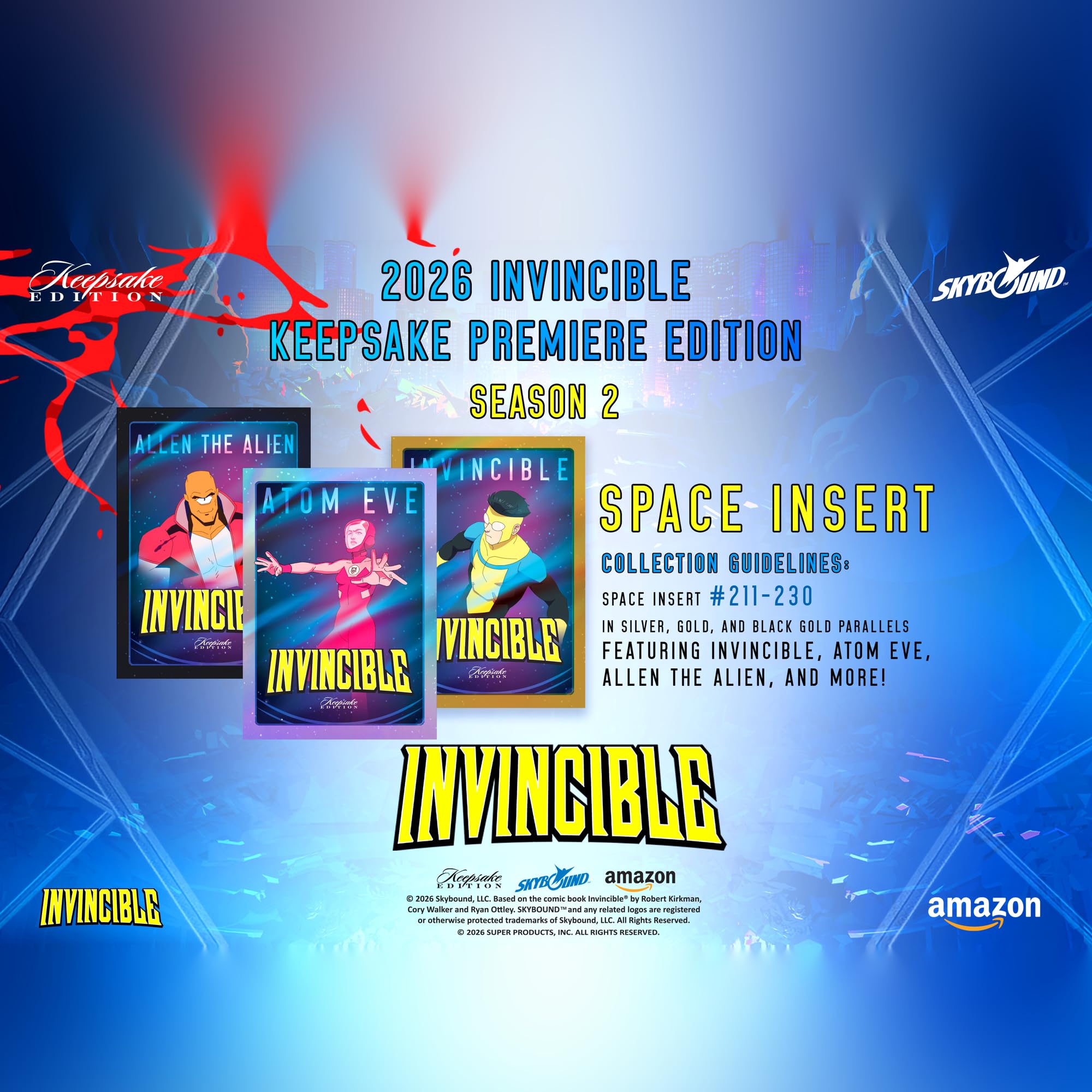 Invincible Season 2 Keepsake Premiere Breaker Box Cartes à collectionner