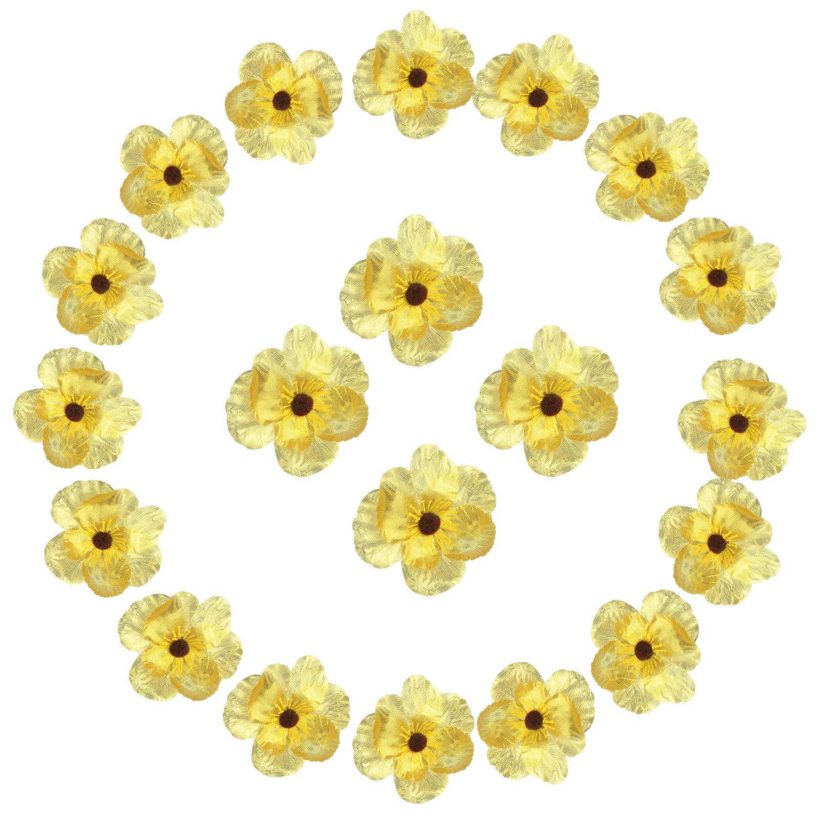 Fleurs artificielles dorées pour célébrer vos plus beaux moments de vie | Lot de 50
