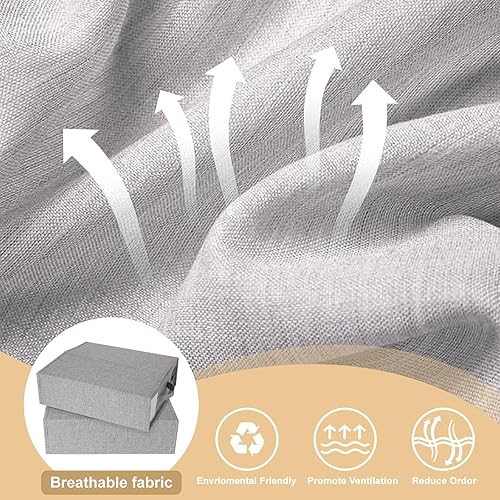 Miniatura 5 de Organizador de sábanas, organizadores de armario de lino y almacenamiento, organizador de juego de sábanas plegables (paquete de 6)