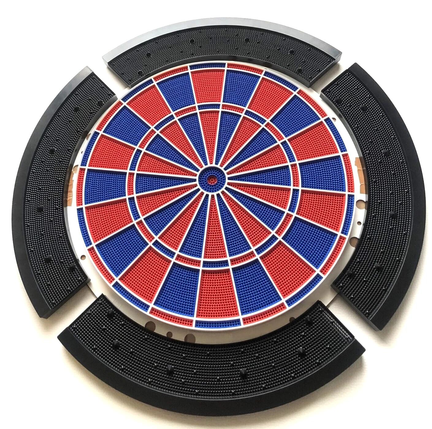 Dartscheibe/Ersatz Wurfkreis mit 82 Dart Segmente passend für Löwen Turnier HB8 + HB9 Dart SM94 + SM96 + 4 Randsegmente in schwarz