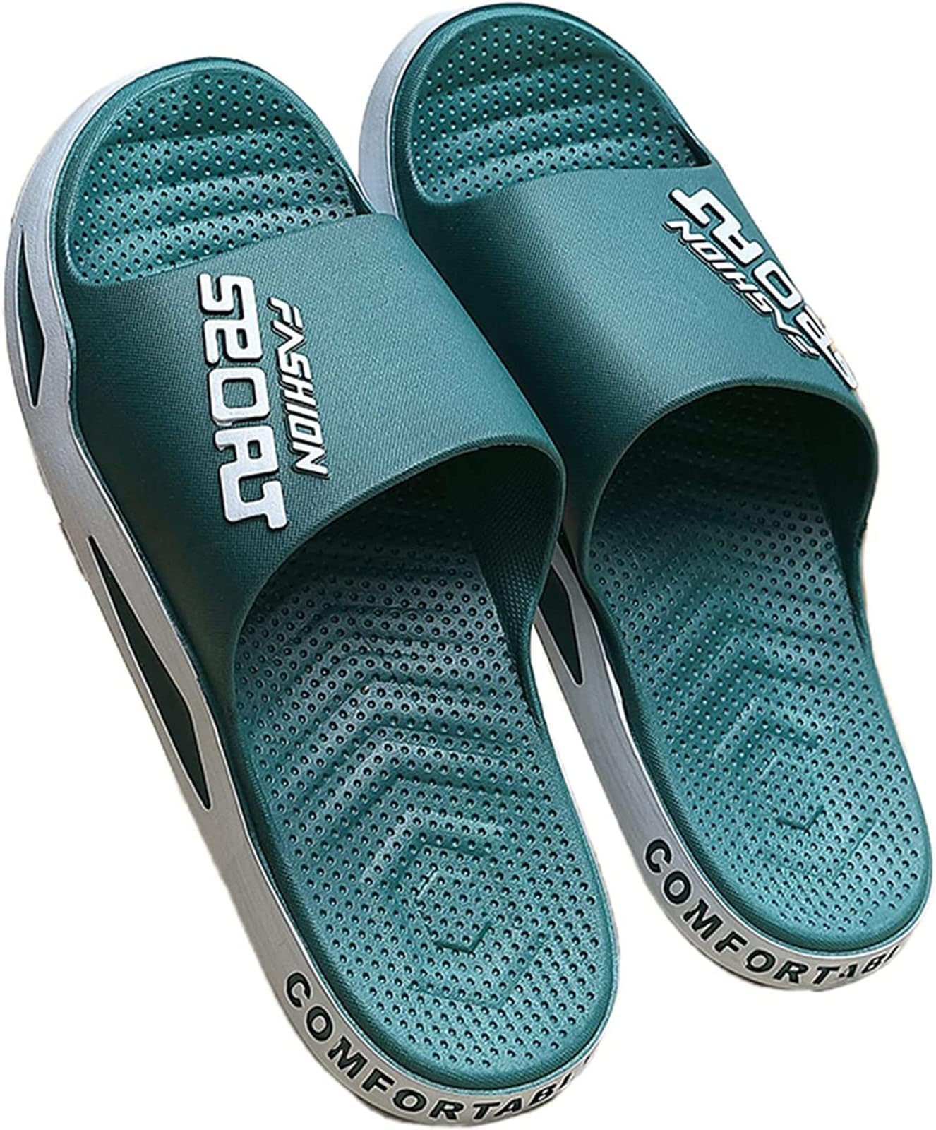 BPILOTSummer Slippers Summer Size Slippers Outdoor Wear Household Bathroom Indoor Non-Slip Household Sandals,44-45,D