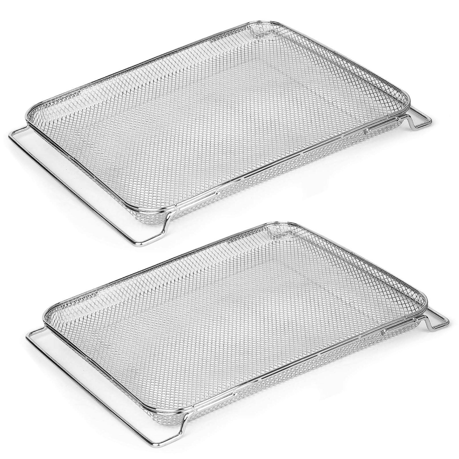 DT251 Air Fry Basket Replacement Compatible with Ninja Foodi DT251, DT201, DT200 Air Fryer Oven, Stainless Steel Air Fryer Basket, Ideal Accessories for Air Frying and Dehydrating, 2 Pack