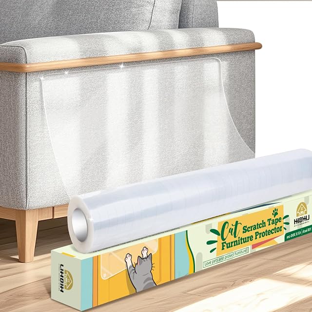 Protector Sofa Gatos Arañazo Transparente, 43x300 cm Antiarañazos Gatos Sofa Autoadhesiva