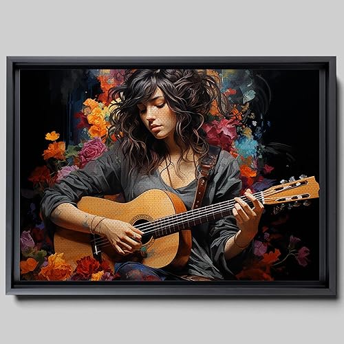 Print guitar canvas print wall decor, ready to hang wall print, design canvas print, Canvas Wall Dekor
