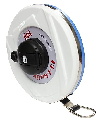 Freemans Measures Microfiber Hi-Plastika 15 M Measuring Tape, Blue