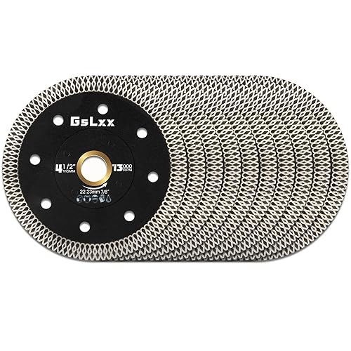 Hojas de sierra de azulejos de diamante de 4 12 pulgadas, cortador seco y húmedo de 4.5 pulgadas, amoladora angular, cuchillas de diamante para
