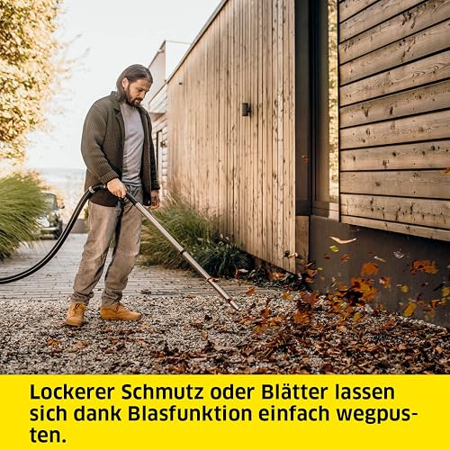 Kärcher WD 2 Plus V-12/4/18/C Wet/Dry Vacuum Cleaner/Blow Function/Power: 1000 W/Plastic Container 12 L/Suction Hose 1.8 m/Includes Cartridge Filter/Dust Bag/Floor and Crevice Tool - 7