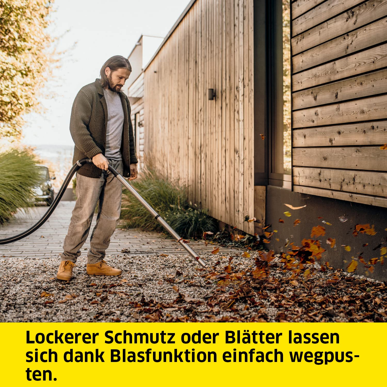 KÄRCHER Nass-/Trockensauger WD 2 Plus, 1000 W, 12 l, 1,8 m, inkl. Patronenfilter, Vliesfilterbeutel