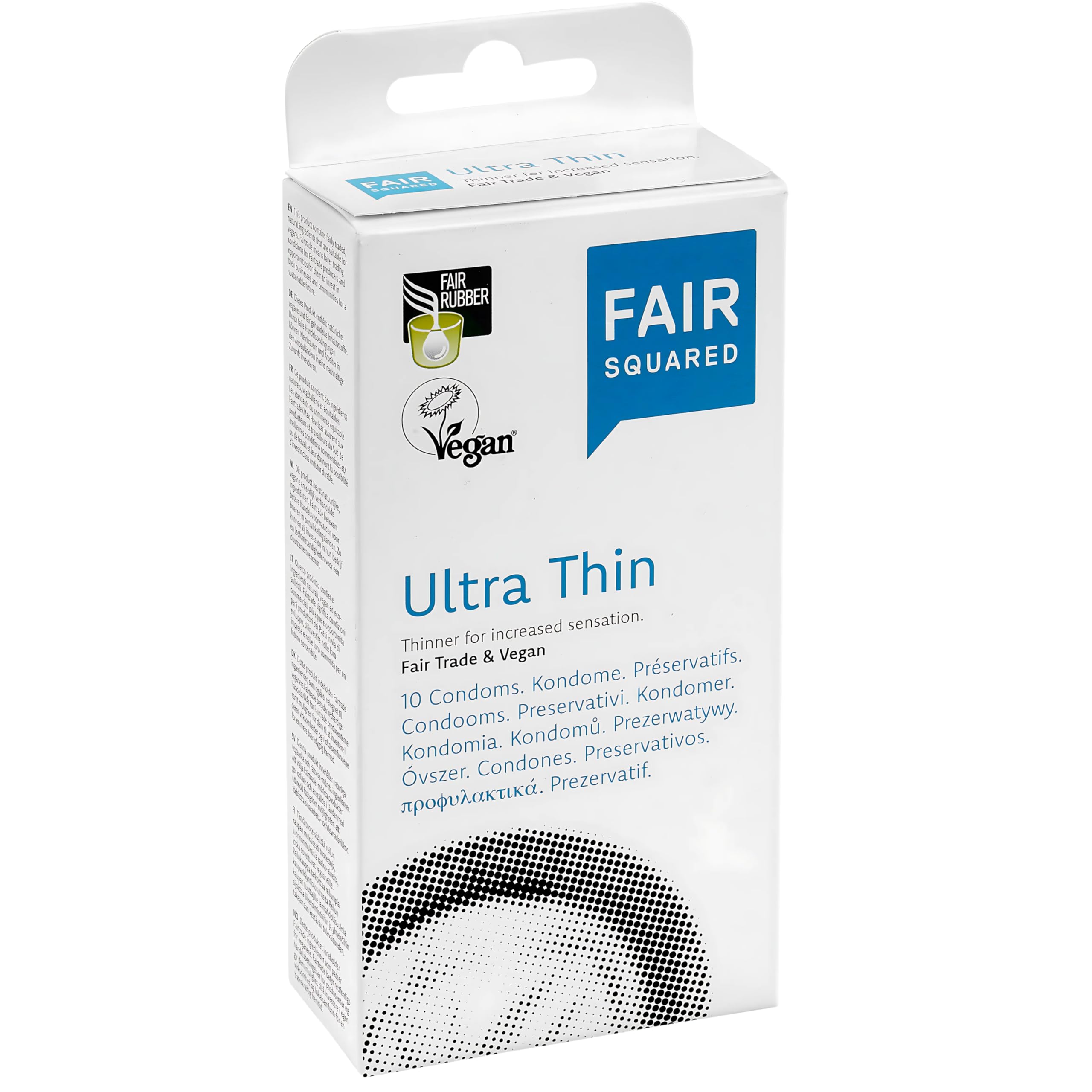 Fair SquaredUltra Thin Fairtrade Latex Condoms - Pack of 10Fair RubberFair Rubber