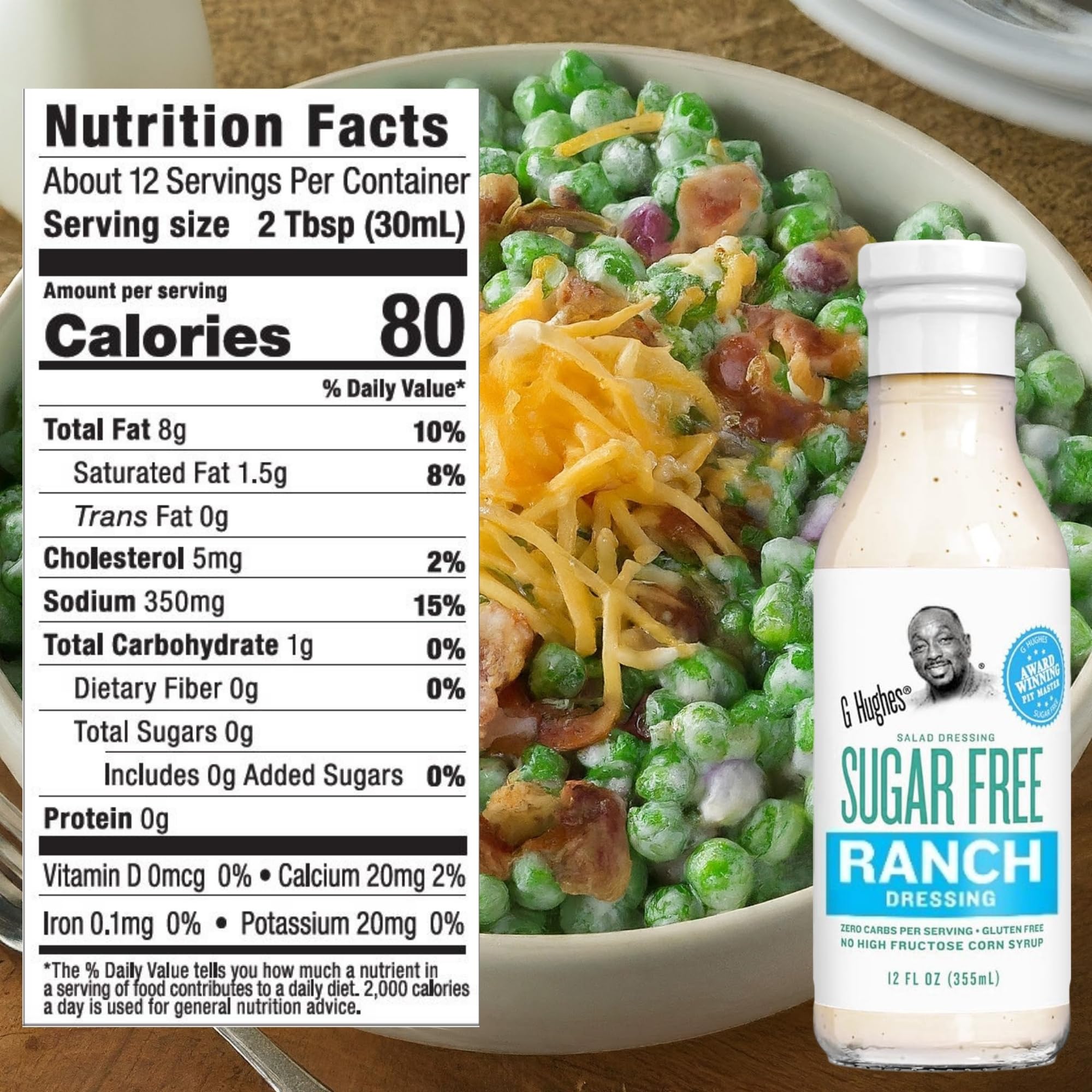 Snapklik.com : G Hughes Salad Dressing Variety Pack - Sugar Free Ranch ...