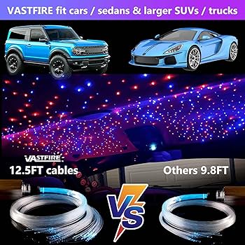 Amazon.com: VASTFIRE Dual-Color Starlight Headliner Kit