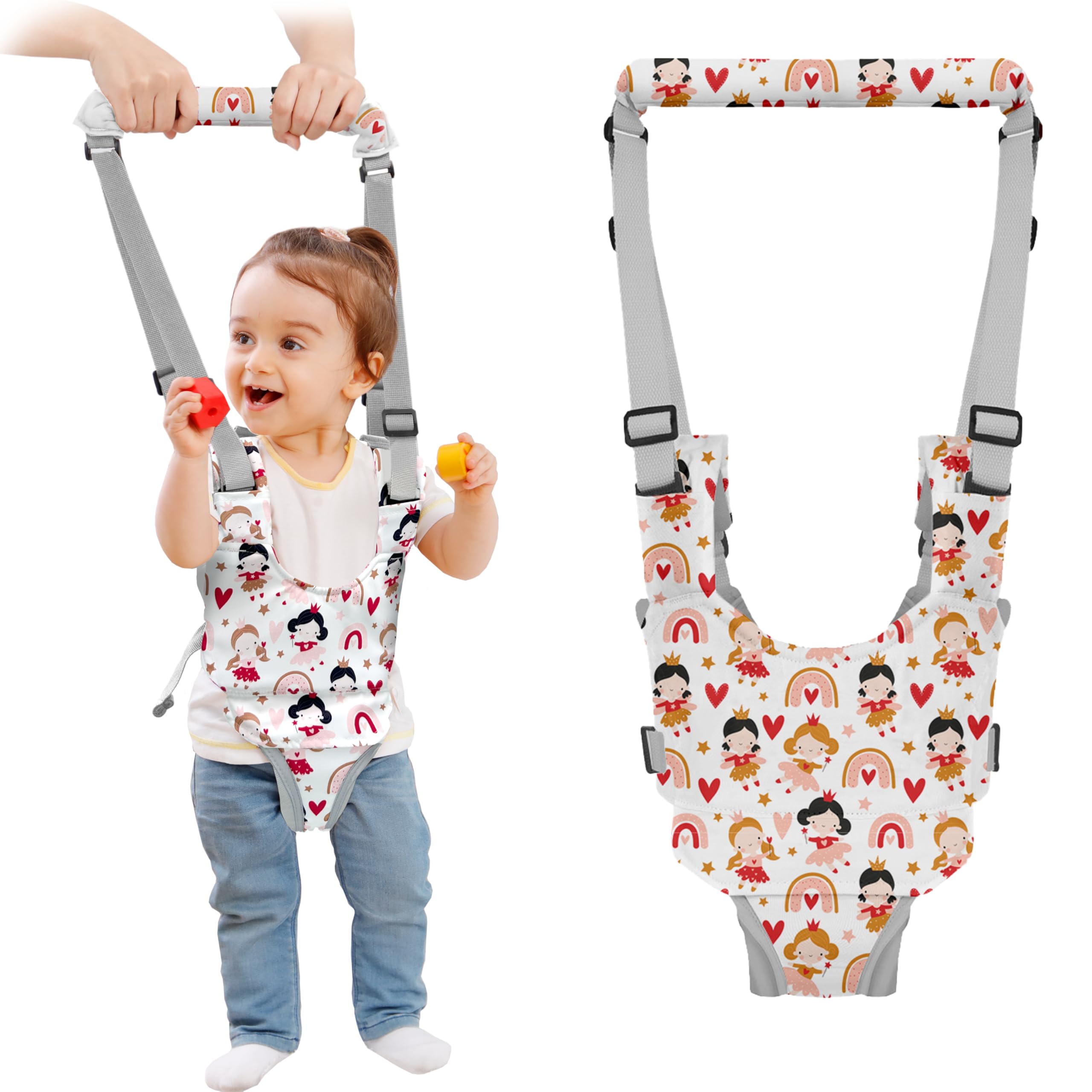 Watolt Baby Walking Harness - Handheld Kids Walker Helper - Toddler Infant Walker Harness Assistant Belt - Child Baby Walk Learning Help Support
