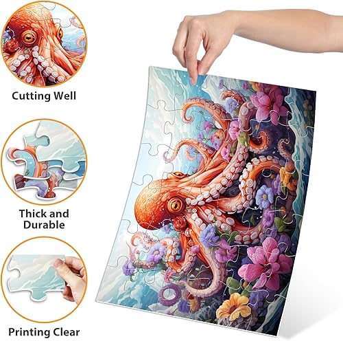 Miniatura 6 de 6 paquetes de rompecabezas de piezas grandes para personas mayores, rompecabezas de demencia de 36 piezas para adultos mayores, rompecabezas de